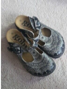 Goby Black Printed Clog 39